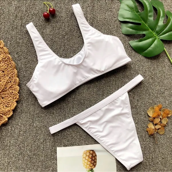 Boutique 1642 Clearance belted white swimsuits - Image 4