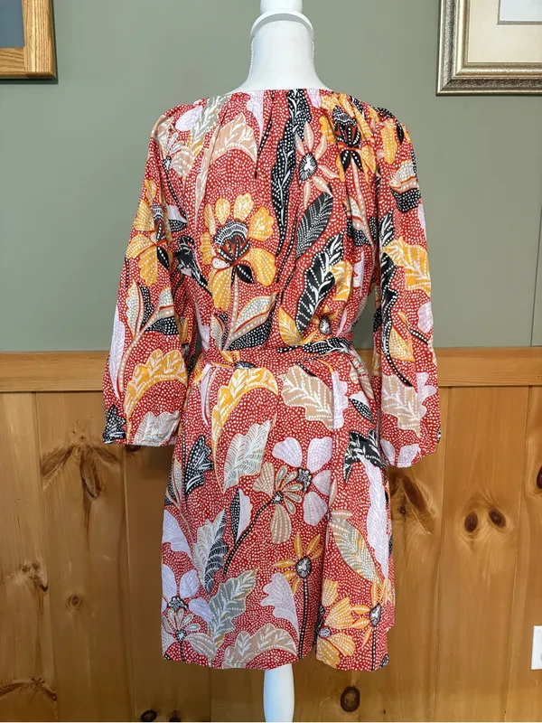 Elizabeth and James Marika "Uptown Garden" 100% Cotton dress size XL NWT - Image 5