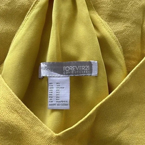 Forever‎ 21 Golden Yellow Dress Sz XS - Image 7