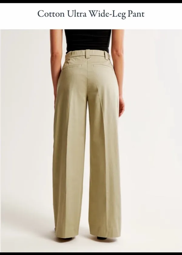 Abercrombie Wide Leg Trouser Pant - Image 9