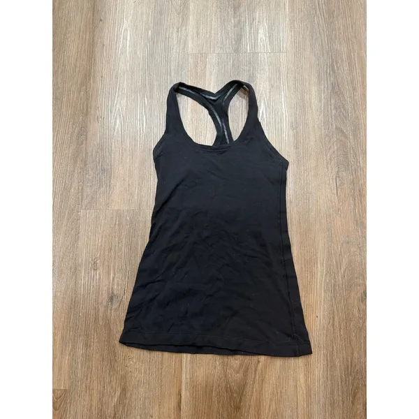 Lululemon Athletica‎ Black Racerback Tank Top Women's Athletic Workout Yoga - Image 3