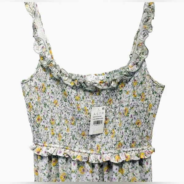Nwt ASTR The Label Floral Smocked Tiered Dress - Image 7