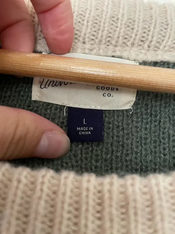 A New Day Sweater Women’s Knit Long Sleeve Green - Image 2