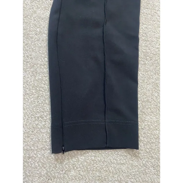 Anthropologie Dress Pants Black Knit Straight Leg Stretch Pull-On Women's XL 26" - Image 14