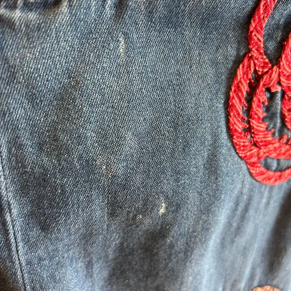 Bobbie Brooks Vest Top SZ LG Sleeveless Zip Denim Embroidered Artsy Casual Boho - Image 6
