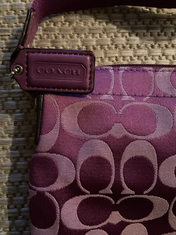 Coach Purple  Crossbody Purse - Image 5