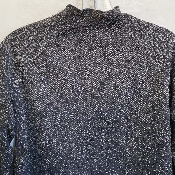 Lululemon‎ Rest Less Half Zip Pullover Herringbone Black White Women Size 8 - Image 7