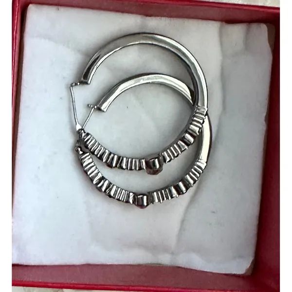 Vintage Paparazzi*The Gem Fairy* Guess‎ Pink Hoop Earring - Image 3
