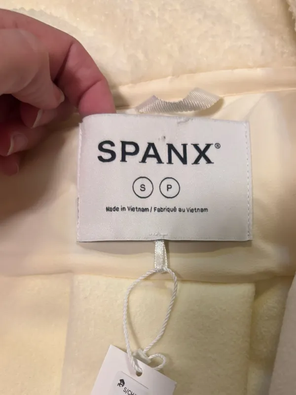 NWT SPANX Fleece Full Zip jacket sz S - Image 3
