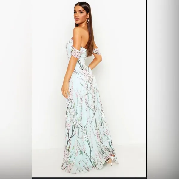 Jessica off shoulder floral maxi - Image 8