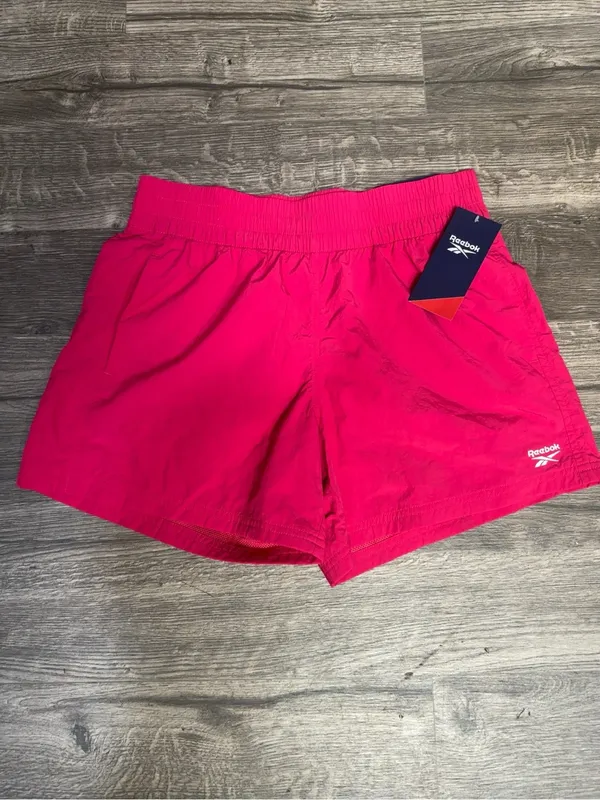Reebok Women’s Relaxed Marathoner Track Shorts Pink Size Small NWT - Image 2