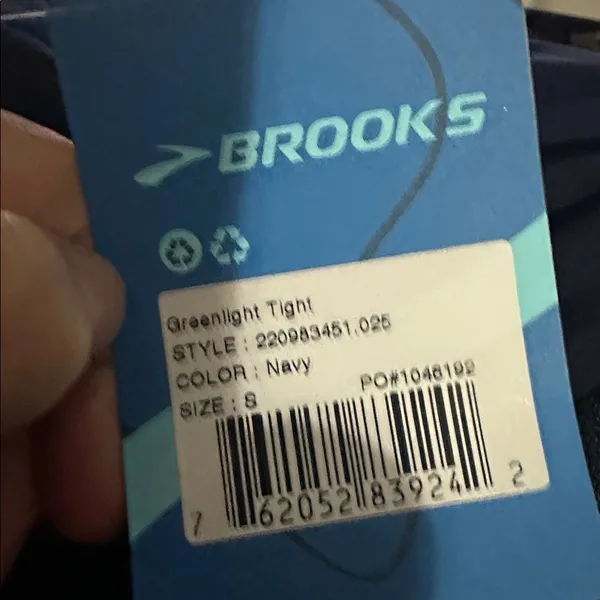 Brooks Green Light Tights in Navy Women’s‎ Size Small Running NWT - Image 3