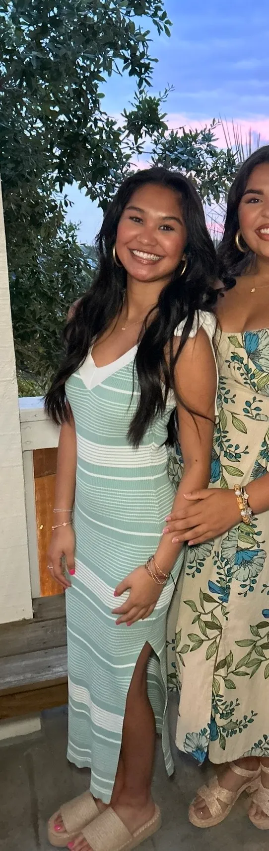 stripe knit Dress Multi - Image 2