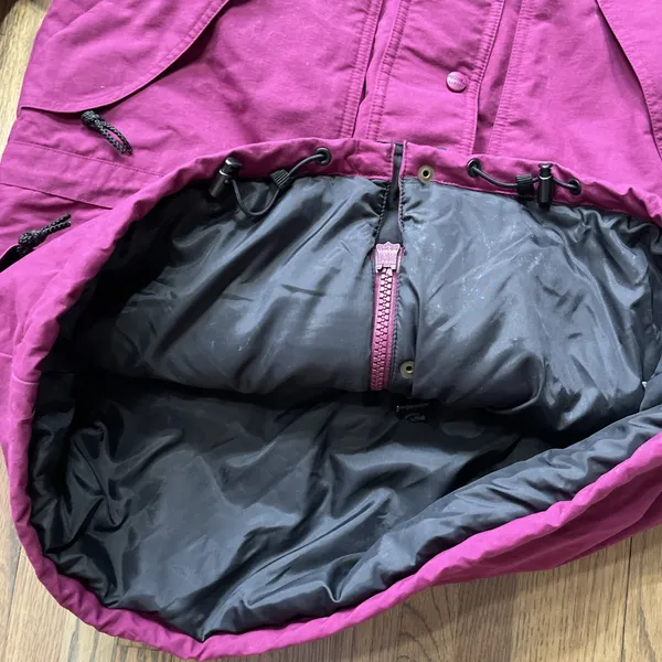 Vintage L.L.Bean Jacket Women's M Gorpcore 1990s Full Zip Hooded Purple Outdoor - Image 10