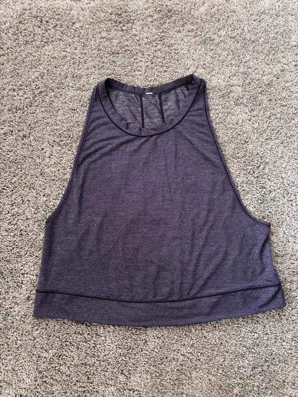 Lululemon Pace Perfect Loose Semi Cropped Athletic Tank Top Size 6 No size tag - Image 3