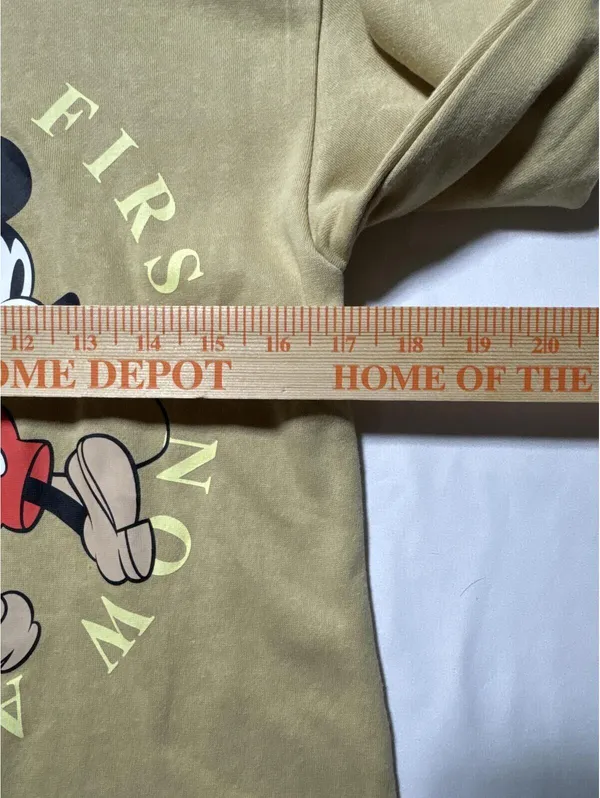 Disney Mickey Mouse Friends Forever Taupe Graphic Sweatshirt - Image 4