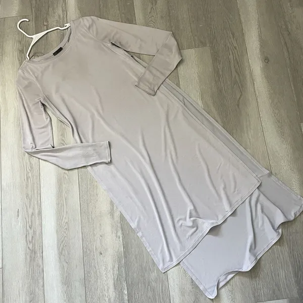 Lululemon Midi Dress seek softness high slit long sleeve womens Purple (size 6) - Image 3