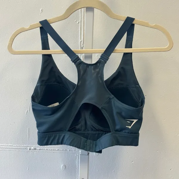 Gymshark Racerback Sports Bra Medium Support Teal Blue Mesh GLSB4722 Small - Image 2