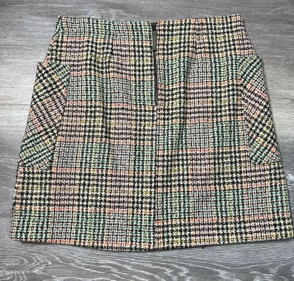 Anthropologie Plaid Knit Skirt - Image 6