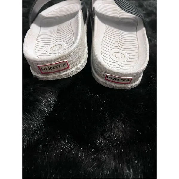 Hunter boots for Target Black Platform Slide Sandals Sz 10 - Image 3