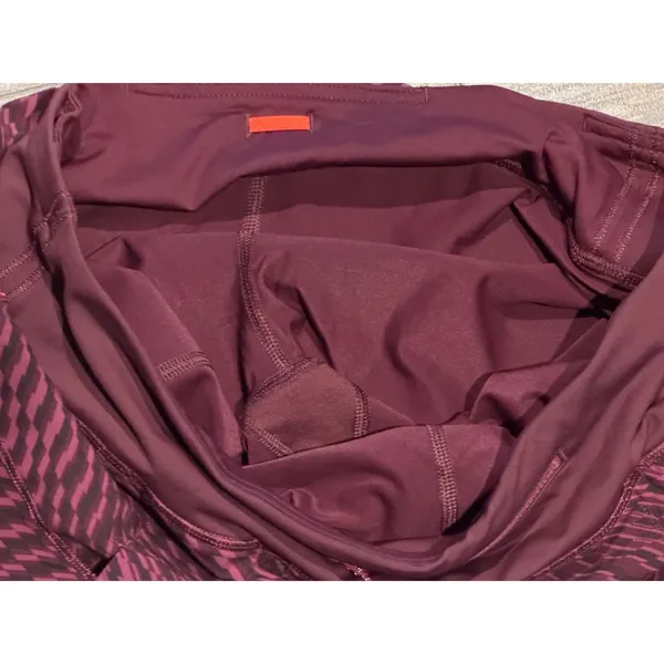Lululemon Pace Rival Skirt Red Grape Black‎ Pleated Tennis Athletic Skort Size 6 - Image 5