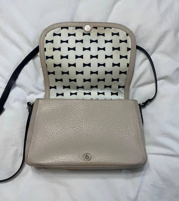 Kate Spade Tan And Cream Messenger Bag - Image 4