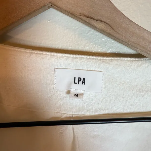 LPA Imelda Linen‎ Blend Wrap Dress - Image 4