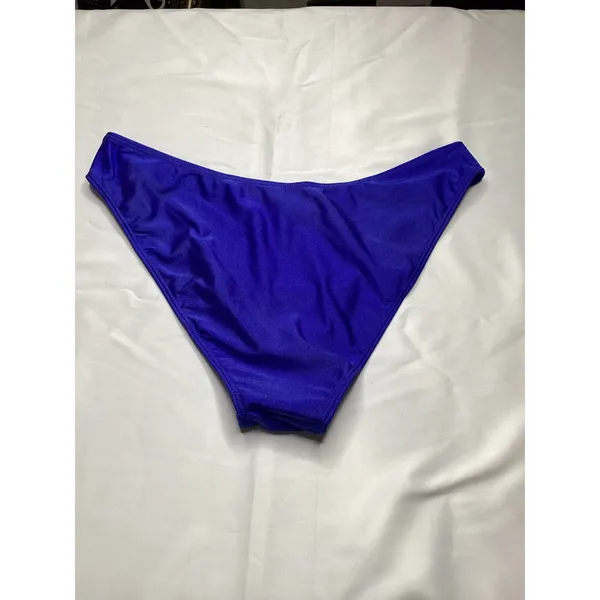 Zaful Royal Blue Tie underwire Front Ruched Bikini Set‎ High Leg 2pcs M Swimsuit - Image 6