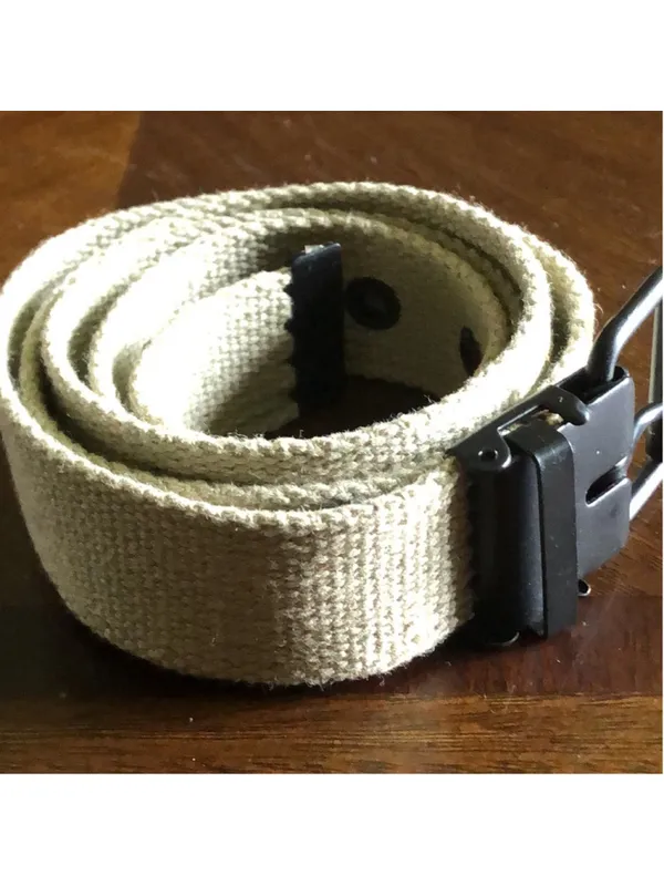 Light Green & Matte Black Canvas Belt L/XL - Image 2