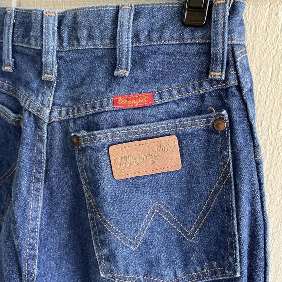 Wrangler Women’s 7/8 Vintage 90s‎ Made in USA Blue Jeans Cowboy Cut Original Fit - Image 4