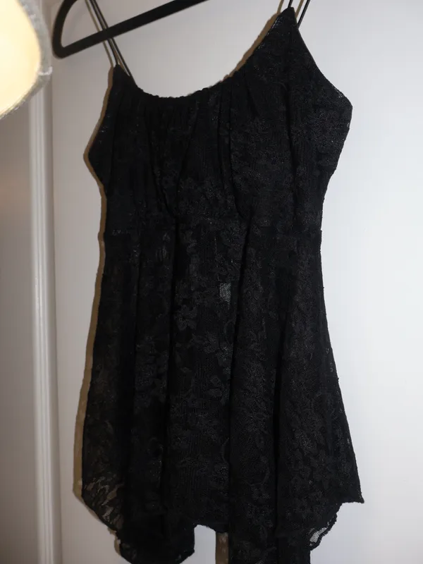 Just Polly New York Black Lace Babydoll Cami Top NWT Size S - Image 7