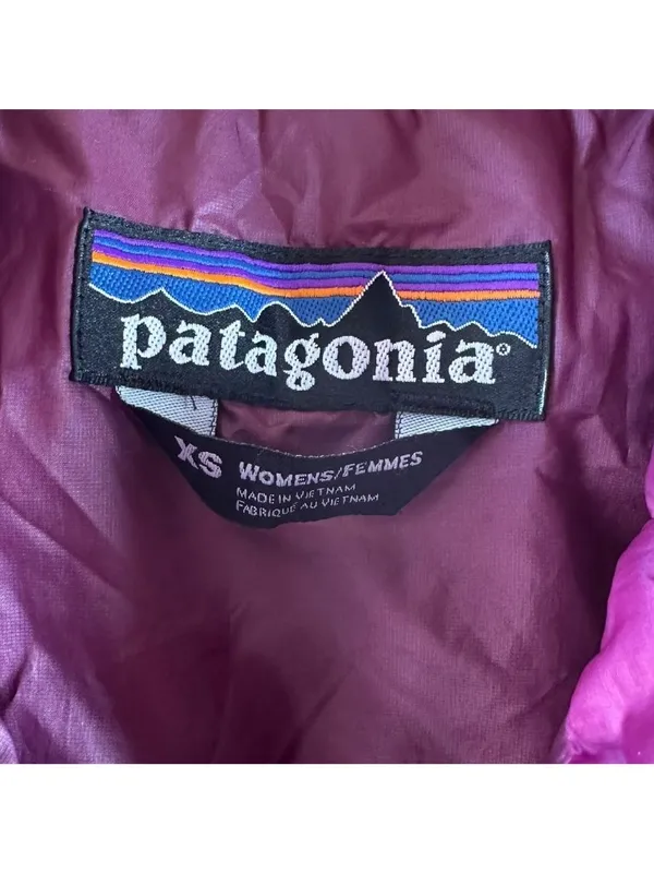 Patagonia Nano Puff Vest Womens XS Magenta Purple PrimaLoft Quilted Full Zip - Image 3