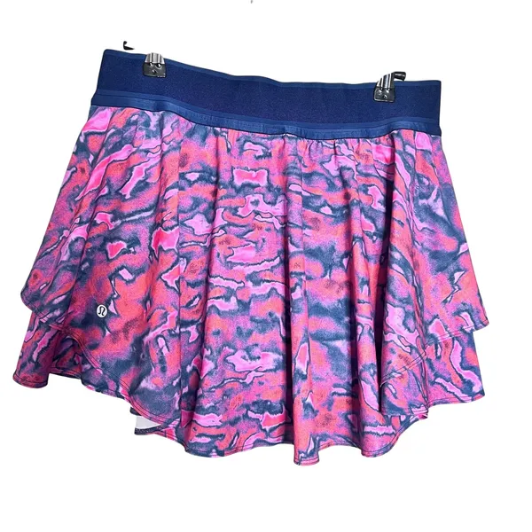 Lululemon‎ Court Rival High Rise Skirt Size 10 Chroma Clash Multi / Mineral Blue - Image 8
