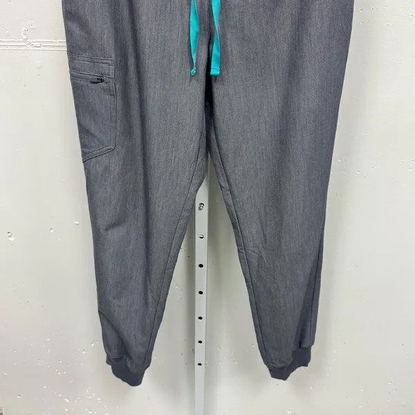 Figs Women's Zamora High Waisted Jogger Scrub Pants W20SW2028 Heather Gray‎ Med - Image 4