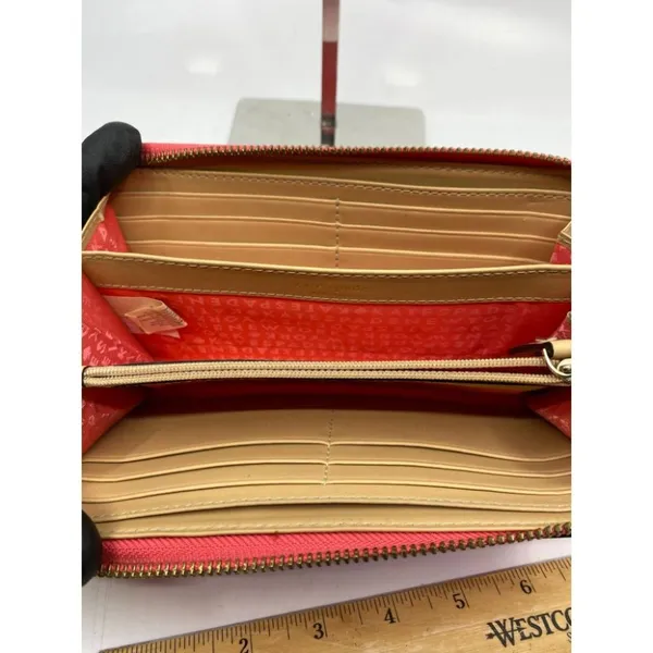 Kate Spade Women's Pink Tan Zipper Wallet - Image 6