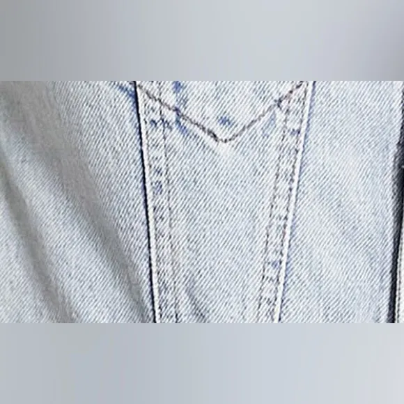 NWT Topshop‎ Kort Denim Romper Size 4 - Image 6