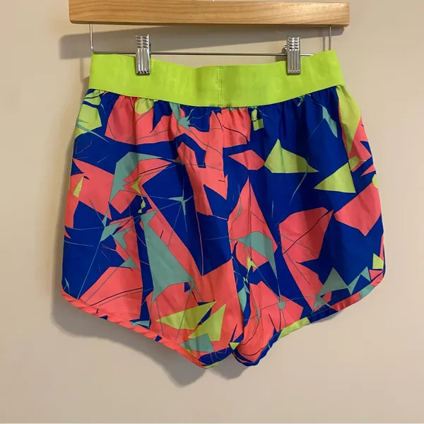 Gymshark Multicolored Neon Running Shorts size Small - Image 4