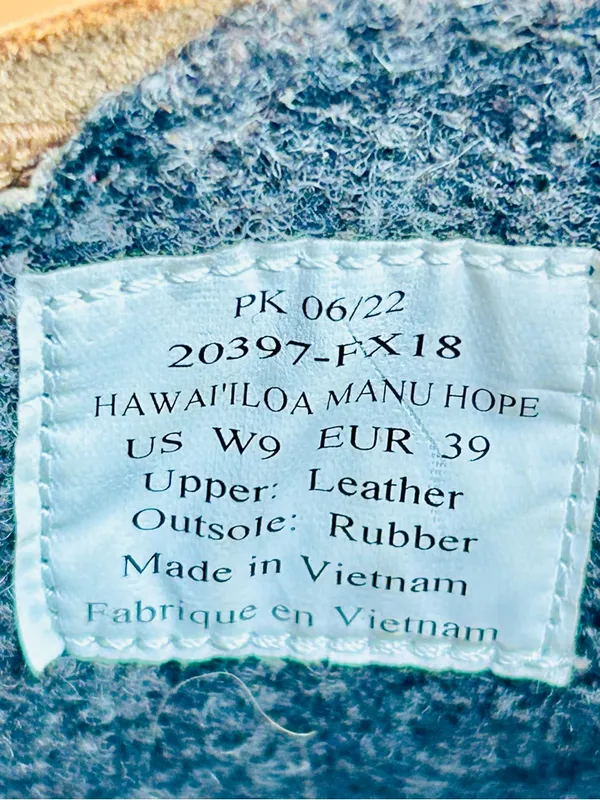 OluKai Hawai'iloa Manu Hope Waterproof Sneaker Boot Fox Leather, Brown, size 9 - Image 10