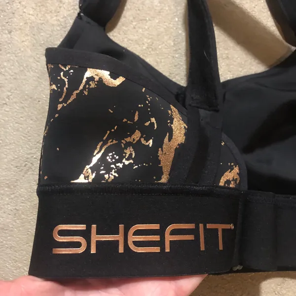 SheFit Flex Sports Bra Black Rose Gold - Image 8