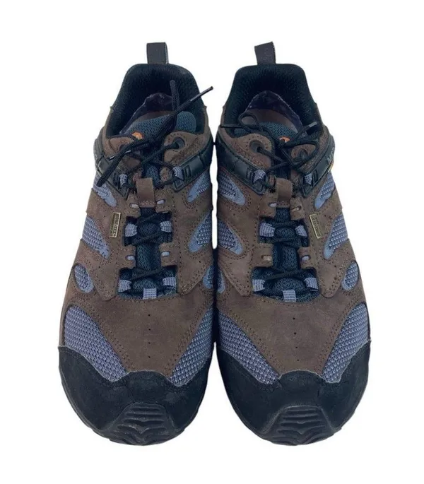 Merrell Performance Shoes Womens Size 9.5 Brown Blue Mesh Hiking Lace Up Sneaker - Image 2