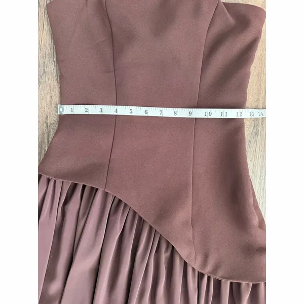 NEW Babyboo Maliyah Maxi Dress in Plum Brown Size Small - Image 13