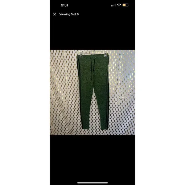 Neon Green hoodie cropped athletic athleisure wear tracksuit set size M - Image 3