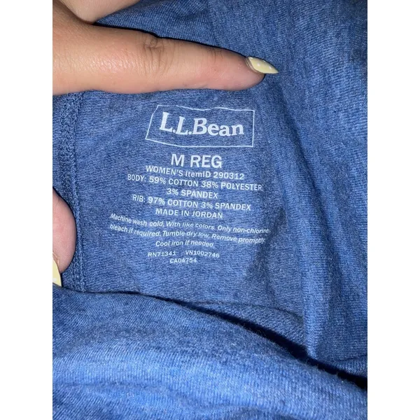 Women's L.L.Bean Cozy Pullover M Reg Blue Size M - Image 5
