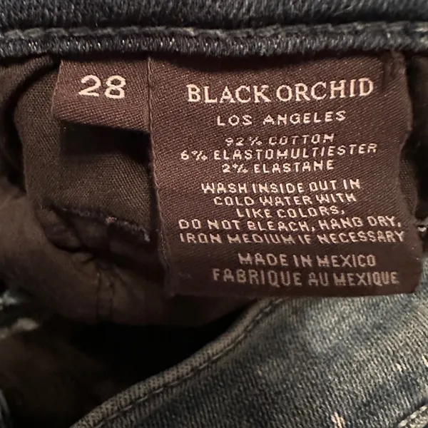 Black Orchid Noah Ankle Fray Jeans - Size 28 - Image 8