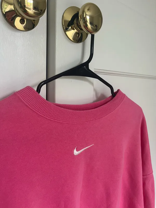 Pink Nike Women's Over-Oversized Crew-Neck Sweatshirt - Image 3