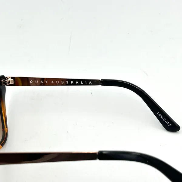 Quay Australia OTL II Sunglasses Womens Oversized Tortoise Fade Rose‎ Gold Glam - Image 8