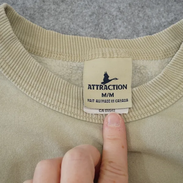 Vintage Medium Oversized Tan Oregon Wine Country Embroidered Crewneck Sweatshirt - Image 5
