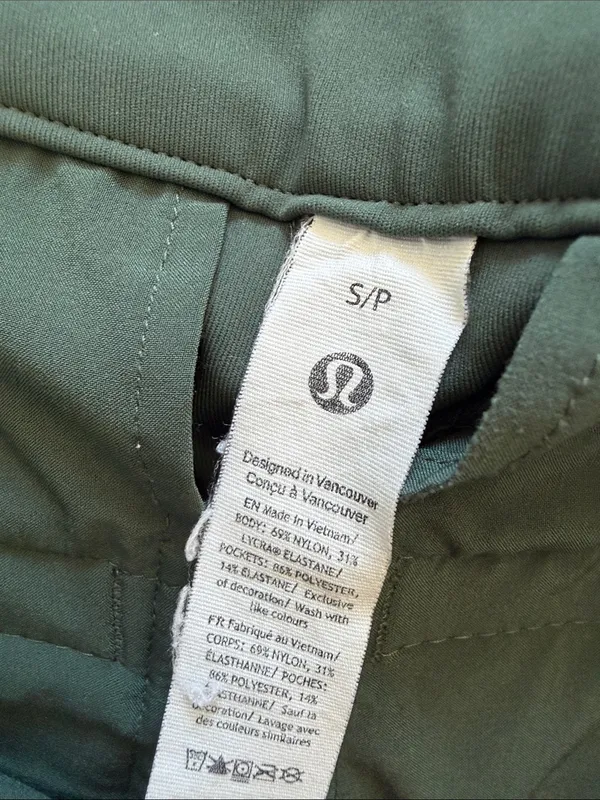 Lululemon Tapered-Leg Mid-Rise 7/8 Pant Luxtreme Small Dark Forest W5FWDS - Image 4