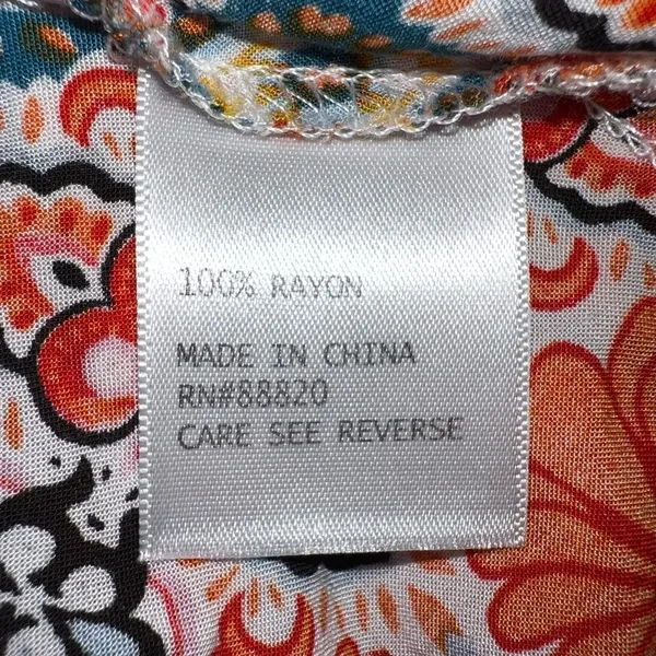 Cynthia Rowley orange and blue print top! - Image 7