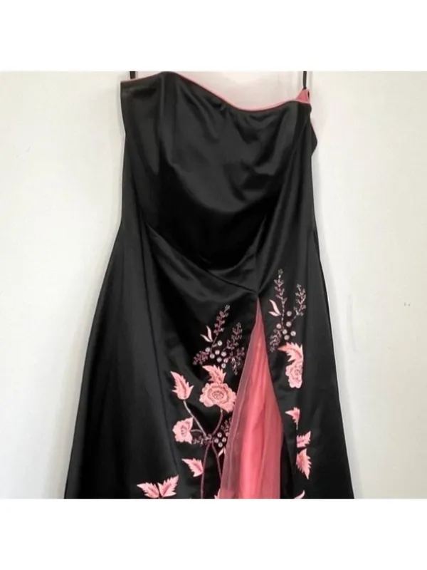 Tiffany Designs Strapless Floral Dress Size 12 Prom Formal Vintage Y2K - Image 3